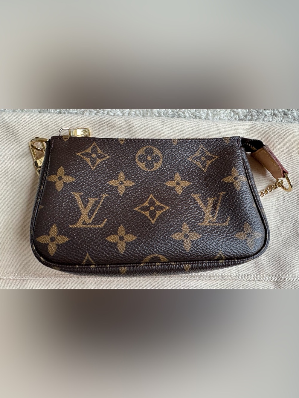 Louis Vuitton Mini Pouchette Accessories In Monogram - Picture 8 of 15